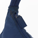 PRADA Hand Bag Nylon Blue Silver Auth 161409-10