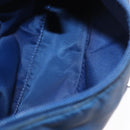 PRADA Hand Bag Nylon Blue Silver Auth 161409-11