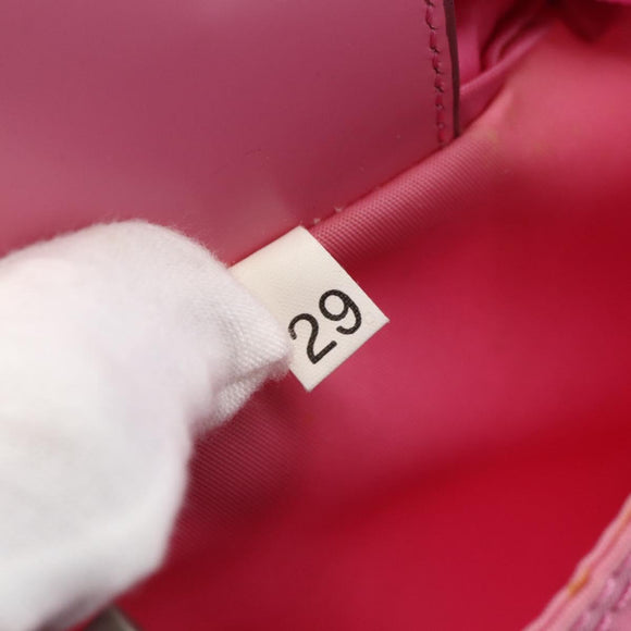 PRADA Umhängetasche Nylon Rosa Silber Auth 161410