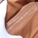 CELINE Macadam Canvas Hand Bag PVC Leather Brown Gold Auth 161411-17