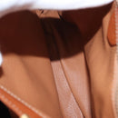 CELINE Macadam Canvas Hand Bag PVC Leather Brown Gold Auth 161411-20