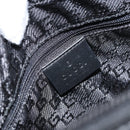 GUCCI Shoulder Bag Canvas Gray Gold 001 4204 Auth 161417-18