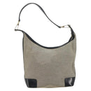 GUCCI Shoulder Bag Canvas Gray Gold 001 4204 Auth 161417-2