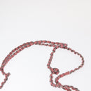 PRADA Gathered Chain Shoulder Bag Nylon Pink Silver Auth 161419-9