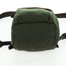 PRADA Backpack Nylon Green Silver Auth 161420-5