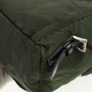 PRADA Backpack Nylon Green Silver Auth 161420-18