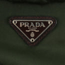 PRADA Backpack Nylon Green Silver Auth 161420-22