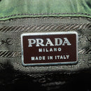 PRADA Backpack Nylon Green Silver Auth 161420-24