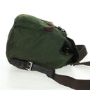 PRADA Backpack Nylon Green Silver Auth 161420-4