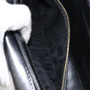 CELINE Horse Carriage Shoulder Bag Leather Black Gold Auth 161421-12