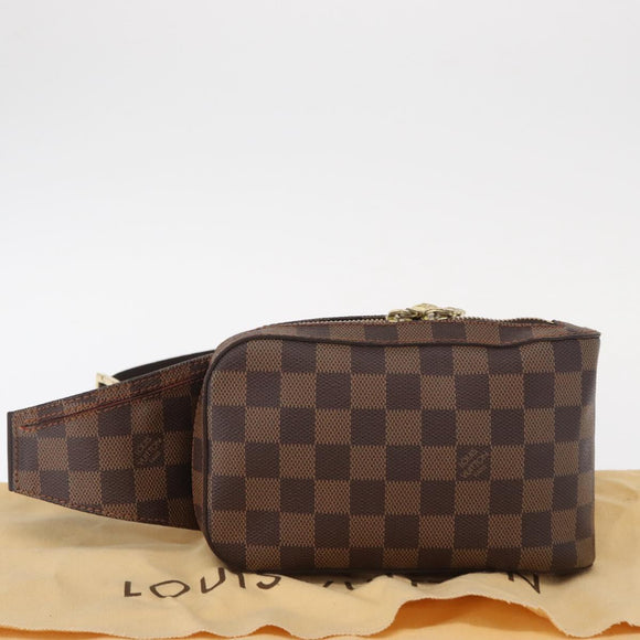 LOUIS VUITTON Damier Ebene Geronimos Shoulder Bag N51994 LV Auth 161424