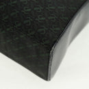 LOEWE Hand Bag Canvas Black Gold Auth 161425V-15