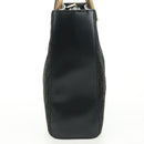 LOEWE Hand Bag Canvas Black Gold Auth 161425V-3