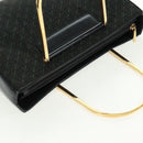 LOEWE Hand Bag Canvas Black Gold Auth 161425V-6