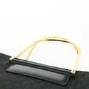 LOEWE Hand Bag Canvas Black Gold Auth 161425V-14
