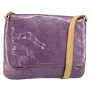 LOUIS VUITTON Monogram Vernis Thompson Street Bag Viole M91095 LV Auth 161428-1