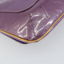 LOUIS VUITTON Monogram Vernis Thompson Street Bag Viole M91095 LV Auth 161428-13