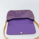 LOUIS VUITTON Monogram Vernis Thompson Street Bag Viole M91095 LV Auth 161428-16