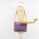LOUIS VUITTON Monogram Vernis Thompson Street Bag Viole M91095 LV Auth 161428-23