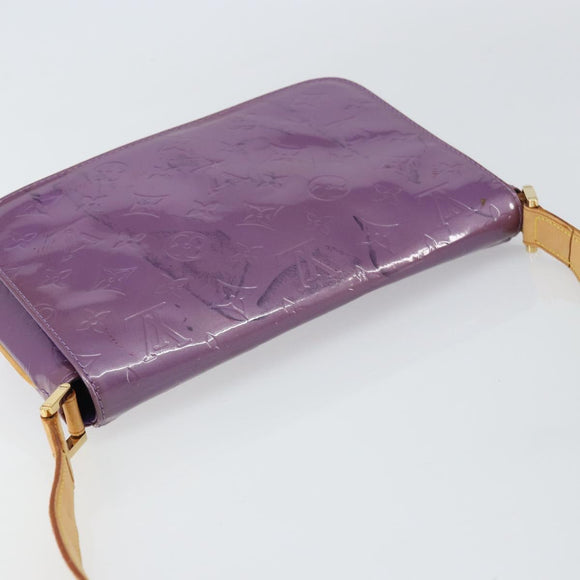 LOUIS VUITTON Monogram Vernis Thompson Street Bag Viole M91095 LV Auth 161428