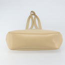 Salvatore Ferragamo Gancini Shoulder Bag Leather Beige Gold Auth 161430-5