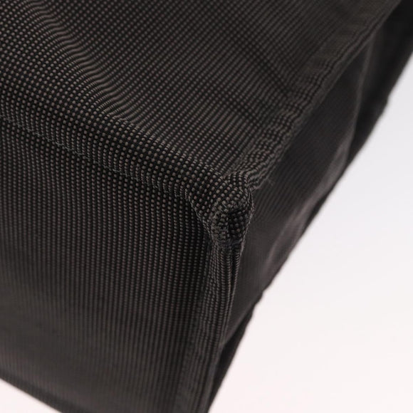 HERMES Her Line Tote Bag Canvas Gray Silver Auth 161431