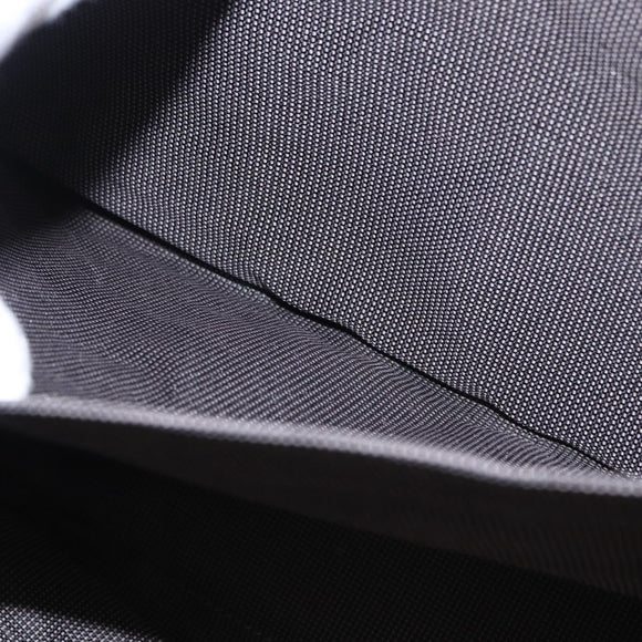 HERMES Her Line Tote Bag Canvas Gray Silver Auth 161431