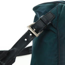 PRADA Backpack Nylon Green Silver Auth 161433-10