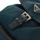 PRADA Backpack Nylon Green Silver Auth 161433-22