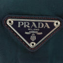 PRADA Backpack Nylon Green Silver Auth 161433-23