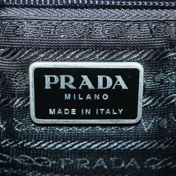 PRADA Backpack Nylon Green Silver Auth 161433