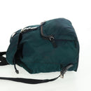 PRADA Backpack Nylon Green Silver Auth 161433-3