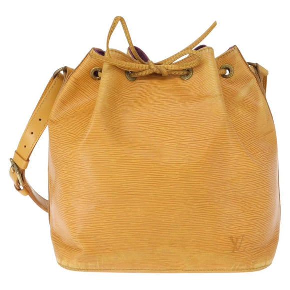 LOUIS VUITTON Epi Petit Noe Shoulder Bag Yellow M44109 LV Auth 161436