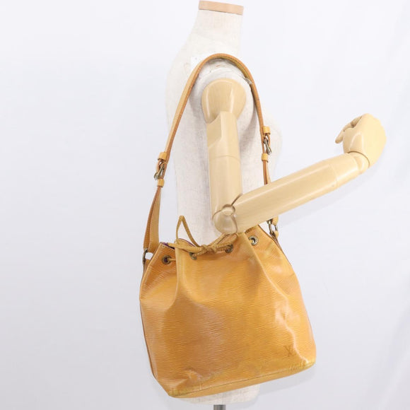 LOUIS VUITTON Epi Petit Noe Shoulder Bag Yellow M44109 LV Auth 161436