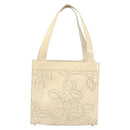 CHANEL Camelia Shoulder Bag Patent leather Ivory Gold CC Auth 161438-2