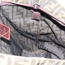 FENDI Zucca Canvas Hand Bag Brown Black Auth 161442-20