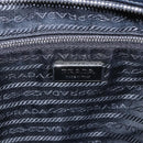 PRADA Shoulder Bag Nylon Black Silver Auth 161445-18