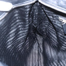 PRADA Shoulder Bag Nylon Black Silver Auth 161445-21