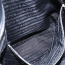 PRADA Shoulder Bag Nylon Black Silver Auth 161445-22