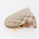 LOUIS VUITTON Damier Azur Pochette Cosmetic GM Pouch N23346 LV Auth 161452A-4