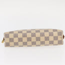 LOUIS VUITTON Damier Azur Pochette Cosmetic GM Pouch N23346 LV Auth 161452A-6