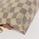 LOUIS VUITTON Damier Azur Pochette Cosmetic GM Pouch N23346 LV Auth 161452A-7