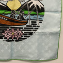 LOUIS VUITTON LV City Stamp Bandana S00 Scarf Light Blue M96939 LV Auth 161456SM-12