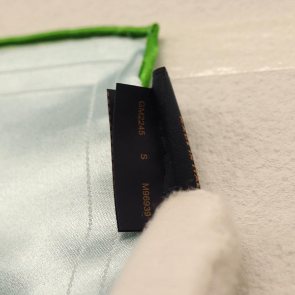 LOUIS VUITTON LV City Stamp Bandana S00 Scarf Light Blue M96939 LV Auth 161456SM
