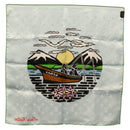 LOUIS VUITTON LV City Stamp Bandana S00 Scarf Light Blue M96939 LV Auth 161456SM-8