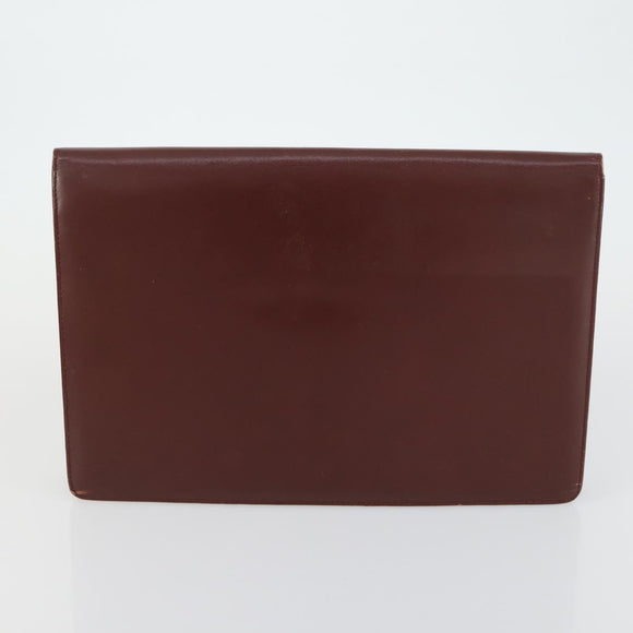 Salvatore Ferragamo Cartier Tote Bag PVC 2 Set Pink Bordeaux Auth 161462