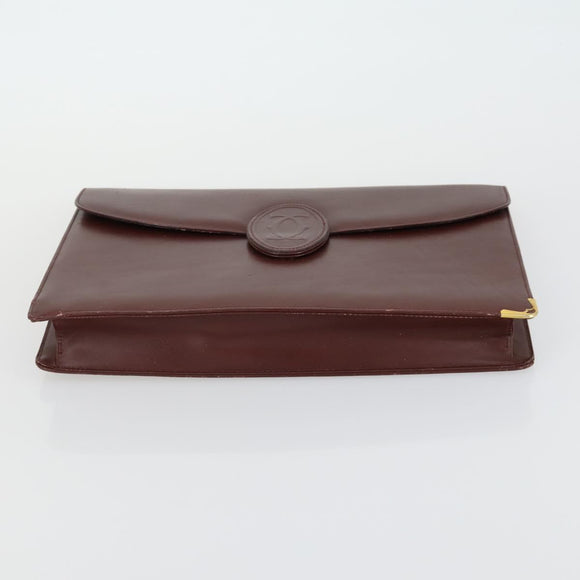 Salvatore Ferragamo Cartier Tote Bag PVC 2 Set Pink Bordeaux Auth 161462
