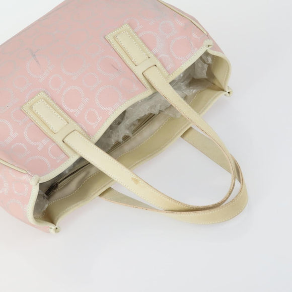 Salvatore Ferragamo Cartier Tote Bag PVC 2 Set Pink Bordeaux Auth 161462