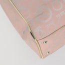 Salvatore Ferragamo Cartier Tote Bag PVC 2 Set Pink Bordeaux Auth 161462-8