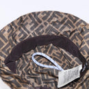 FENDI x FRGMT x POKÉMON ZUCCA Canvas Bucket Hat Mini-Dragon Brown Auth 161464SM-15